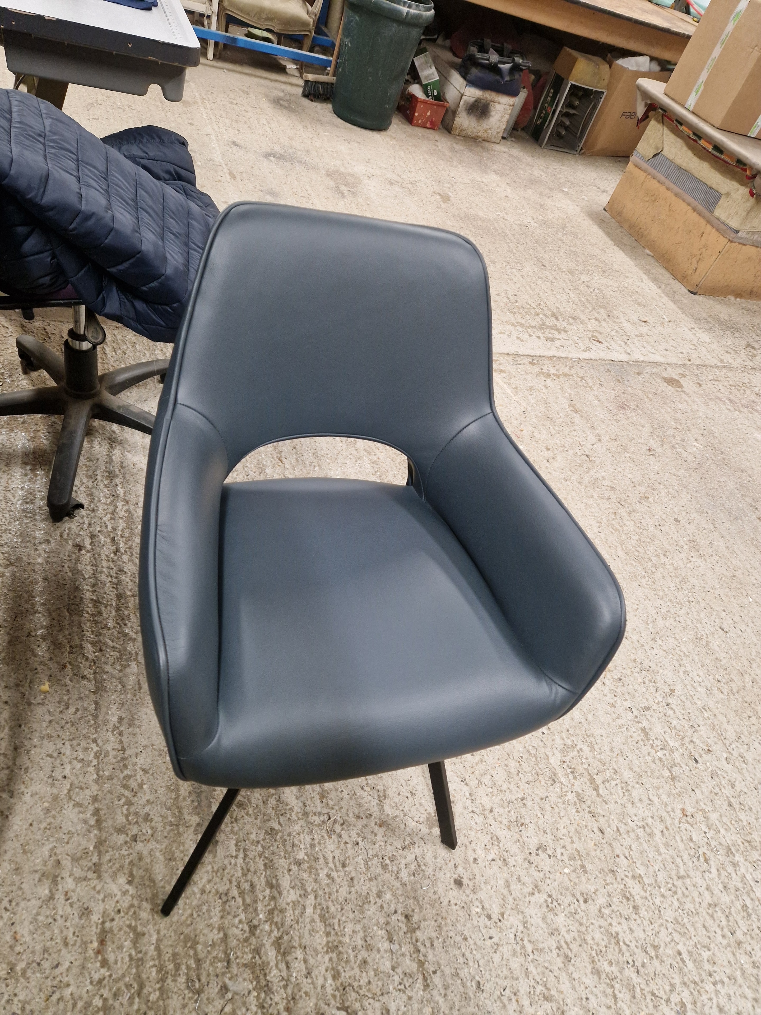 Slate grey office chair
